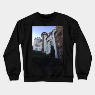 A street scene in Edinburgh, Scotland Crewneck Sweatshirt